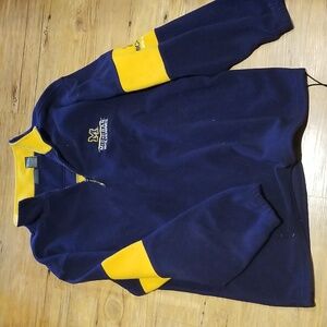 University of Michigan 1/4 zip fleece w/ snug at bottom EUC sz XL